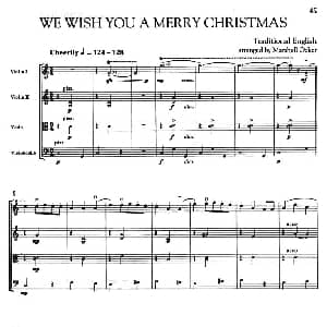 小提琴谱 | WE WISH YOU A MERRY CHRISTMAS 弦乐四重奏
