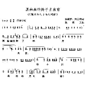 黄梅戏谱 | 黑油油的辫子齐肩剪 徽洲女人 女人唱腔 韩再芬 陈薪伊 刘云程 陈儒天