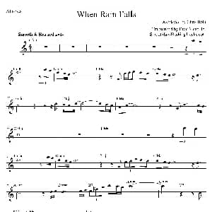 萨克斯谱 | When Rain Falls 中音萨克斯