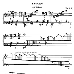 再咏刮地风 钢琴谱 徐玺宝