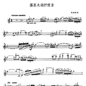小提琴谱 | 赛里木湖抒情曲 黄虎威