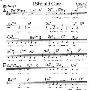 I Should Care 钢琴谱