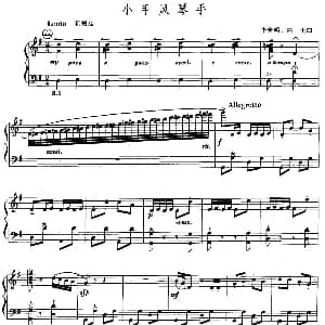 手风琴谱 | 小手风琴手 李未明 阿土