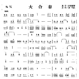 大合套 唢呐 山东菏泽民乐 根生记谱