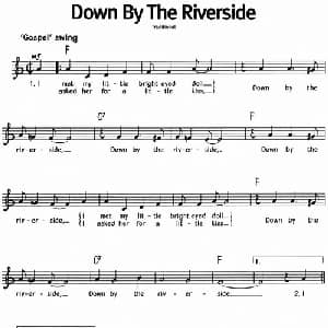 蓝调音乐:Down By The Riverside_外国歌谱