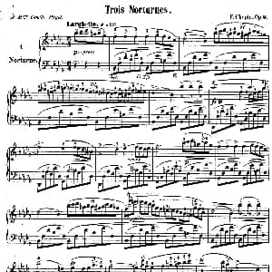Trois Nocturnes Op.9 钢琴谱 弗雷德里克 弗朗索瓦 肖邦
