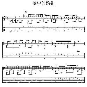 梦中的婚礼 吉他谱 塞内维尔 图森