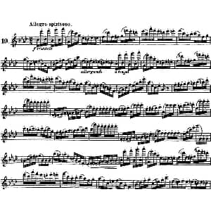 长笛曲谱 | 柯勒30首高级长笛练习曲作品75号 NO.19 Kohler 柯勒