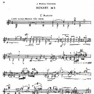 小提琴谱 | SONATE No5 伊萨伊小提琴奏鸣曲