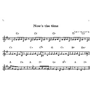 Now's The Time 单簧管