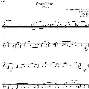小提琴谱 | Swan Lake 天鹅湖 柴可夫斯基