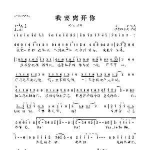 我要离开你_歌曲简谱_词曲:欢子 欢子