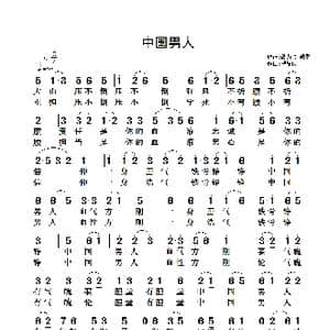 中国男人_歌谱投稿_词曲:魏力兴 翟耀庆
