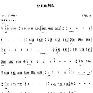 二胡谱 | 热血的列农 王莉莉