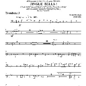 JINGLE BELLS！ 第三长号分谱