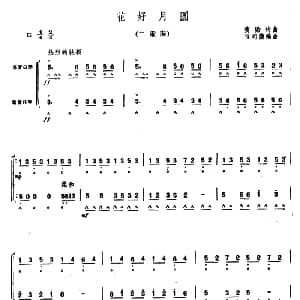 口琴谱 | 花好月圆 二重奏 程明德编曲