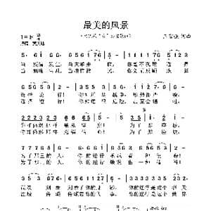 最美的风景_歌曲简谱_词曲:王富强 王富强