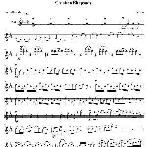 小提琴谱 | 克罗地亚狂想曲 Croatian Rhapsody Tonci Huljic