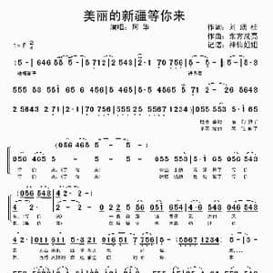 美丽的新疆等你来_歌谱投稿_词曲:刘顶柱 东方成亮