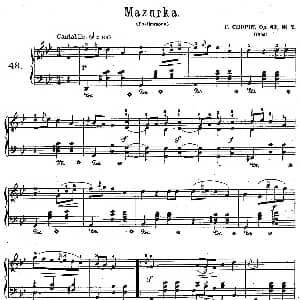 小提琴谱 | Quatre Mazurkas Op.67 Op.2 4首玛祖卡舞曲 2 弗雷德里克 弗朗索瓦 肖邦