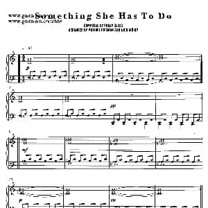 电影 时时刻刻 配乐 3. 任务 Something She Has to Do 钢琴谱 菲利普 格拉斯 Philip Glass