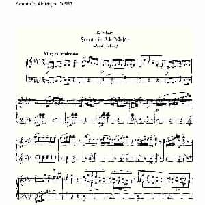 Sonata in Ab Major D.557 钢琴谱