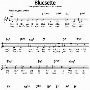 蓝调音乐:Bluesette_外国歌谱