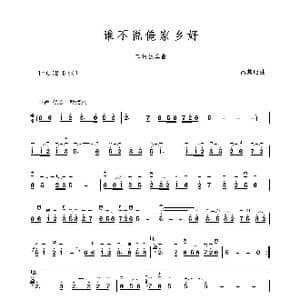 谁不说俺家乡好_歌谱投稿_词曲: 吕其明