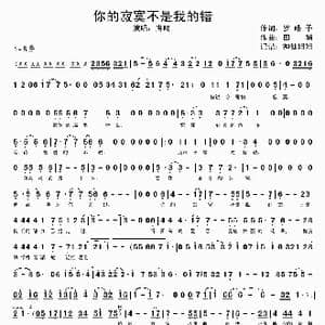 你的寂寞不是我的错_歌谱投稿_词曲:罗皓予 田娟