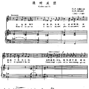 绿树成荫 意大利 _外国歌谱