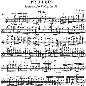 小提琴谱 | 伊萨伊作品集 Preludes Op.35 VIII 伊萨伊