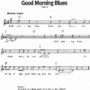 蓝调音乐:Good Morning Blues_外国歌谱