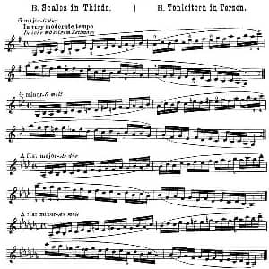 小提琴谱 | 小提琴音阶练习 作品32 Scale Studie B Hans Sitt 西特