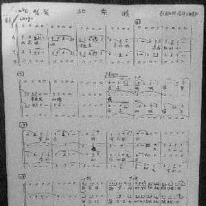 阳光路上五线谱_歌谱投稿_词曲:甲丁 王晓岭词 张宏光