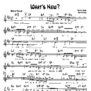 WHAT'S NEW？ 降B爵士乐谱