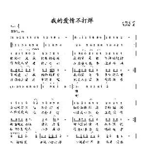我的爱情不打烊_歌曲简谱_词曲:杜旭光 向邦瑜