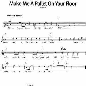 蓝调音乐:Make Me A Pallet On Your Floor_外国歌谱