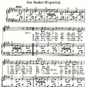 Des Baches Wiegenlied_外国歌谱