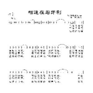 相逢在匈牙利_歌谱投稿_词曲:任虹配歌