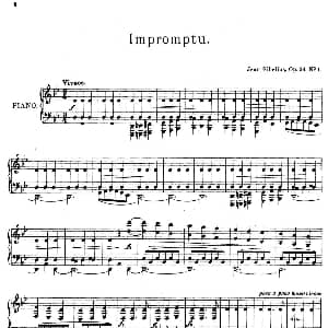 10 Pieces Op.24 钢琴谱 简 西贝柳斯