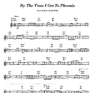 萨克斯谱 | By The Time I Get To Phoenix