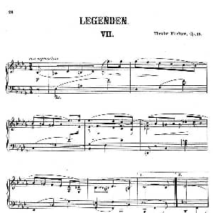 Legenden Op.18 钢琴谱 狄奥多 柯希纳