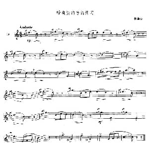 萨克斯谱 | 萨克斯练习曲合集 3—19 带有装饰音的练习 杜维若