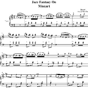 土耳其进行曲 钢琴谱 莫扎特