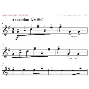 G大调小步舞曲 巴赫 大字排版 _歌曲简谱_词曲: 巴赫