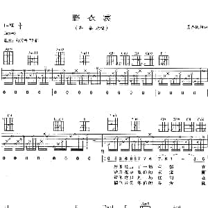 野衣裳 吉他谱 齐秦 姜圣民 姜圣民