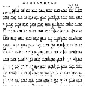京剧谱 | 初更起月色明碧空如洗 打金枝 选段 琴谱 言兴朋