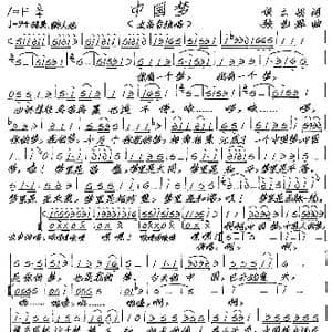 中国梦_歌谱投稿_词曲:候立战 张艺军