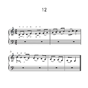 连音练习 12 钢琴谱