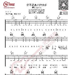 五月天 你不是真正的快乐 吉他谱_歌曲简谱_词曲:五月天 五月天
